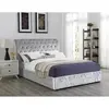 Buy Casablanca Storage Crushed Velvet King Size Bed Grey from Furnituretta