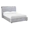 Buy Casablanca Storage Crushed Velvet King Size Bed Grey, 9 from Furnituretta