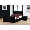 Buy Caxton Storage PU Double Bed Black, Colour: Black, Size: Double from Furnituretta