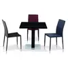 Buy Chatham High Gloss Table: Modern Black & Steel, Colour: Black from Furnituretta