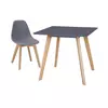 Buy Belgium Small Dining Table Grey, Colour: Grey from Furnituretta