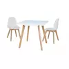 Buy Belgium Small Dining Table White, Colour: White from Furnituretta