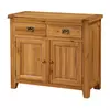 Buy Acorn Solid Oak Sideboard – Small 2 Doors & 2 Drawers | Premium Oak Storage Unit, 2 from Furnituretta