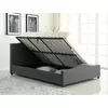 Buy Elle Storage Linen Double Bed Grey, Colour: Grey, Size: Double from Furnituretta