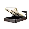Buy Fusion Storage PU King Size Bed Brown, Colour: Brown, Size: King Size, 5 from Furnituretta