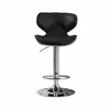 Buy Hillside Bar Stool PU Chrome & Black (2s), Colour: Black from Furnituretta