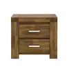 Buy Parkfield Bedside Table: Acacia Wood & 2 Drawers from Furnituretta
