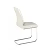 Buy Honora PU Chairs Chrome & White (2s), 2 from Furnituretta