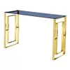 Buy Memphis Console Table – Grey Glass Top & Gold Frame from Furnituretta