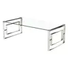 Buy Memphis Coffee Table – Silver Frame with Clear Glass, 2 from Furnituretta