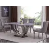 Buy Carrera Marble Dining Table with Stainless Steel Base, 2 from Furnituretta