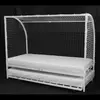 Buy Football Metal Bed Single with Trundle – White from Furnituretta