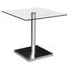 Buy Lucas (Havana) Glass Dining Table Stainless Steel & Clear from Furnituretta