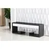 Buy Samba TV Unit Black & White High Gloss 3 Drawer from Furnituretta
