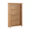 Buy Stirling Solid Oak Bookcase with Three Shelves from Furnituretta