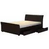 Buy Viva 4 Drawer PVC King Size Bed Brown, Colour: Brown, Size: King Size, 3 from Furnituretta