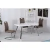 Buy Vera High Gloss Dining Table Light Grey & Chrome, 2 from Furnituretta