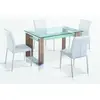 Buy Zola Dining Table White & Natural, 2 from Furnituretta