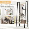 Buy Homcom 4-Tier Vintage Ladder Shelf Bookcase Wood Storage, 5 from Furnituretta