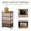 Buy Homcom 5-Drawer Dresser Tower 3-Tier Storage Organizer, 5 from Furnituretta