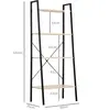 Buy Homcom 4-Tier Vintage Ladder Shelf Bookcase Wood Storage, 3 from Furnituretta
