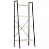 Buy Homcom 4-Tier Vintage Ladder Shelf Bookcase Wood Storage from Furnituretta