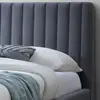 Buy Modern King Size Bed: Albany Dark Grey, Colour: Dark Grey, Size: 5ft/King , Item Width: 168, 5 from Furnituretta
