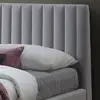 Buy Modern King Size Bed: Albany Light Grey, Colour: Light Grey, Size: 5ft/King , Item Width: 168, 4 from Furnituretta