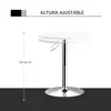 Buy Homcom Bar Table 60cm Adjustable Height Round Bistro Table, 4 from Furnituretta