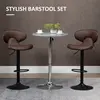 Buy Homcom Adjustable Swivel Bar Stools Set of 2, Barstools, 4 from Furnituretta