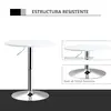Buy Homcom Bar Table 60cm Adjustable Height Round Bistro Table, 5 from Furnituretta