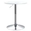 Buy Homcom Bar Table 60cm Adjustable Height Round Bistro Table from Furnituretta