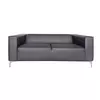 Buy Toscana Sofa PU 2-Seater Grey – Elegant & Comfortable Seating, Colour: Grey from Furnituretta