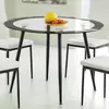 Buy Modern Dining Table: Acodia Clear Glass & Black, 2 from Furnituretta