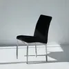 Buy Modern Dining Chair: Peru Black & Chrome, Colour: Black, 3 from Furnituretta