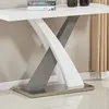 Buy Zurich Console Table High Gloss White & Grey, 2 from Furnituretta