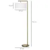 Buy Homcom Floor Lamp, Modern Standing Light with Linen Lampshade, 3 from Furnituretta