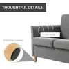 Buy Homcom Compact Loveseat Sofa, Modern 2 Seater Sofa, 6 from Furnituretta
