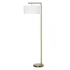 Buy Homcom Floor Lamp, Modern Standing Light with Linen Lampshade from Furnituretta