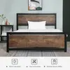 Buy Homcom Full Bed Frame with Headboard & Footboard, 6 from Furnituretta