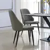 Buy Crete Fabric Dining Chair with Black Metal Legs from Furnituretta