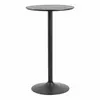 Buy Ibiza Tall Round Bar Table with Black Ash Top and Matt Black Base from Furnituretta
