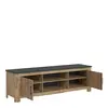 Buy Rapallo 2 Door 189cm Wide TV Cabinet in Chestnut and Matera Grey, 2 from Furnituretta
