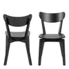 Buy Roxby Dining Chairs in Black Set of 2, Colour: Black, Item Width: 45, 3 from Furnituretta