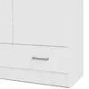 Buy Space Wardrobe with 2 Doors + 1 Drawer in White, 10 from Furnituretta