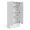 Buy Space Wardrobe with 2 Doors + 1 Drawer in White, 5 from Furnituretta