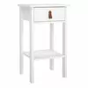 Buy Barcelona Bedside Table with 1 Drawer in White from Furnituretta