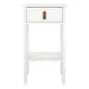 Buy Barcelona Bedside Table with 1 Drawer in White, 2 from Furnituretta