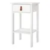 Buy Barcelona Bedside Table with 1 Drawer in White, 3 from Furnituretta
