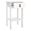 Buy Barcelona Bedside Table with 1 Drawer in White, 4 from Furnituretta